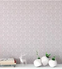 Papel de parede retro cinza com fundo lilas 316-2744