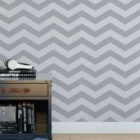 Papel de parede Chevron Cinza 1284-2807