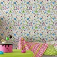 Papel de parede borboletas swirl colorido 1295-2835