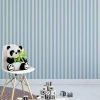 Papel de parede listrado bege e azul claro 209-2839
