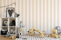 Papel de parede listrado bege rosado e branco 1298-2851