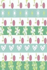 Papel de parede infantil com listras e floral 258-289