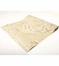 Papel de parede bege e marrom floral 1335-2942