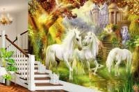 Foto Mural Adesivo com unicórnios 1353-2988