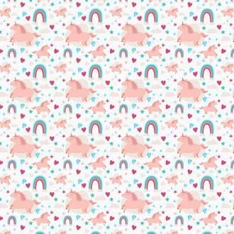 Papel de parede unicórnio de fundo claro