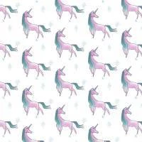 Papel de parede unicórnio rosa