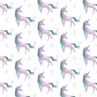Papel de parede unicórnio rosa