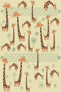 Papel de parede infantil girafinhas 271-302