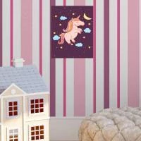 Quadro infantil decorativo unicórnio 1383-3032