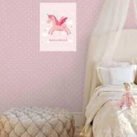 Quadro infantil menina unicórnio 1384-3034