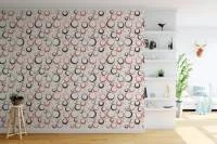 Papel de parede Círculos com Círculos Vermelho 1387-3042
