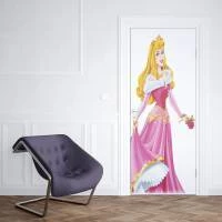 Adesivo de porta princesas 1391-3051