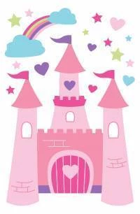 Adesivo para porta Castelo Rosa 1404-3082
