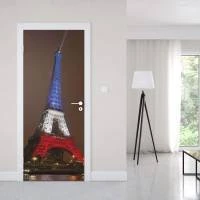 Adesivo para porta Torre Eiffel Noturna 1407-3087
