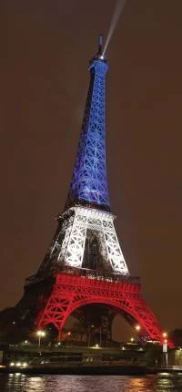Adesivo para porta Torre Eiffel Noturna 1407-3088