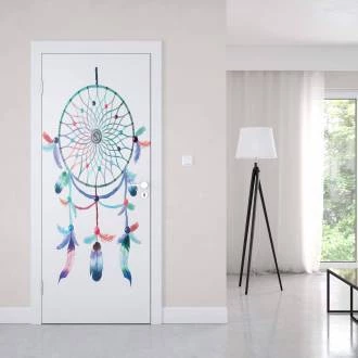 Adesivo de porta com filtro dos sonhos