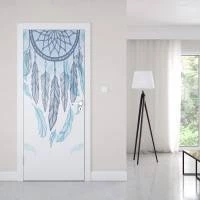 Adesivo de porta com filtro dos sonhos azul 1413-3099