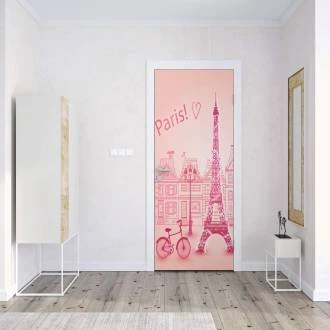 Adesivo de porta Paris