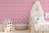 Papel de parede rosa meigo feminino 1297-3105