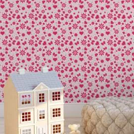 Papel de parede rosa meigo feminino