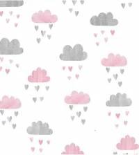Papel de parede nuvens em tons de rosa 1371-3115