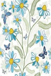 Papel de parede floral teen