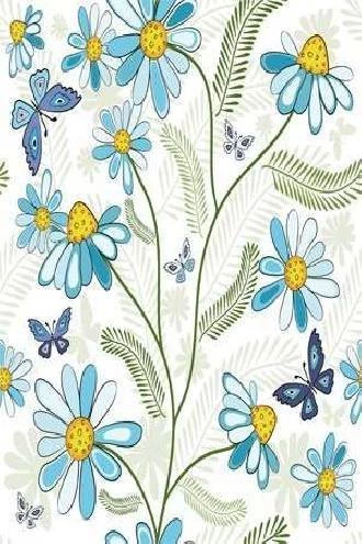Papel de parede floral teen