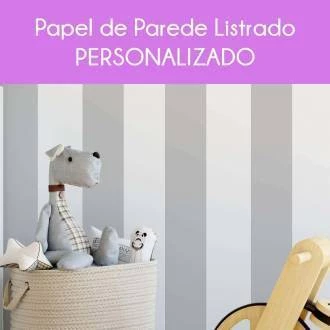 Papel de parede listrado personalizado