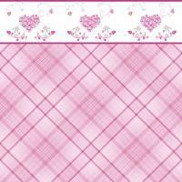 Papel meia parede xadrez rosa 413-3144