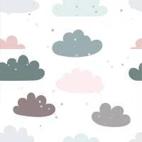 Papel de parede nuvem e fundo branco 1369-3160