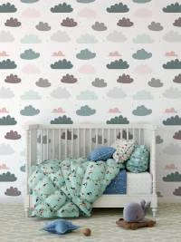 Papel de parede nuvem e fundo branco 1369-3161
