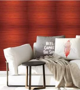Papel de parede madeira vermelho terra