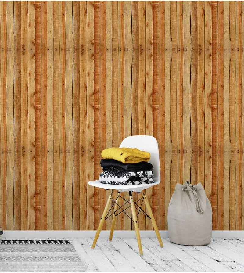 Papel de parede tábuas palete que imita madeira