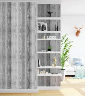 Papel de parede madeira cinza