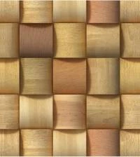 Papel de parede madeira tacos quadriculados 1457-3315