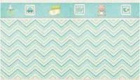 Papel de parede Baby zig zag azul
