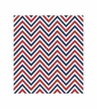 Papel de parede chevron branco azul e vermelho 690-3323