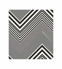 Papel de parede chevron zig zag branco e preto 1461-3326