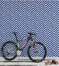Papel de parede chevron azul caneta 1462-3327