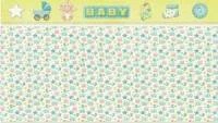 Papel de parede meia parede infantil verde