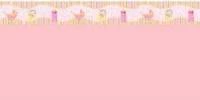 Papel meia parede infantil rosa bebê