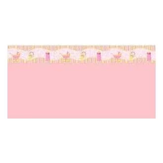 Papel meia parede infantil rosa bebê