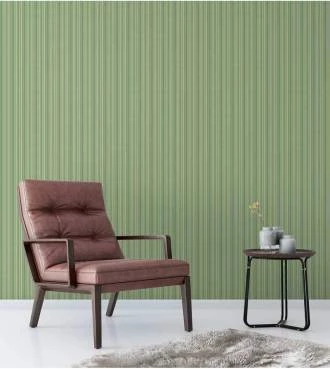 Papel de parede listrado verde musgo