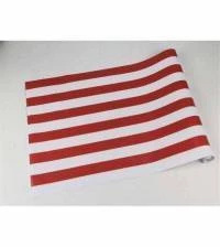 Papel de parede listrado vermelho e branco 78-3390