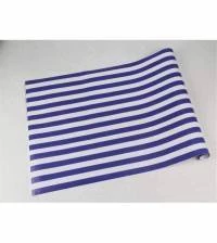 Papel de parede listrado azul royal e branco 79-3392