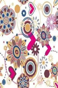 Papel de parede clássico floral colorido