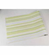 Papel de parede listrado em tons de verde azul e branco 823-3409
