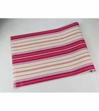 Papel de parede listrado rosa carmim 479-3438