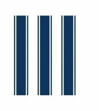 Papel de parede listra fina e larga azul marinho e branco 433-3451