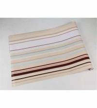 Papel de parede listrado em tons de bege marrrom e verde 1471-3454